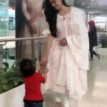 Shweta Tiwari Instagram – Mera Nanha yatri ❤️ #nanhayatri #travelpartner #lucknow Terminal -2, Chaudhary Charan Singh International Airport, Lucknow