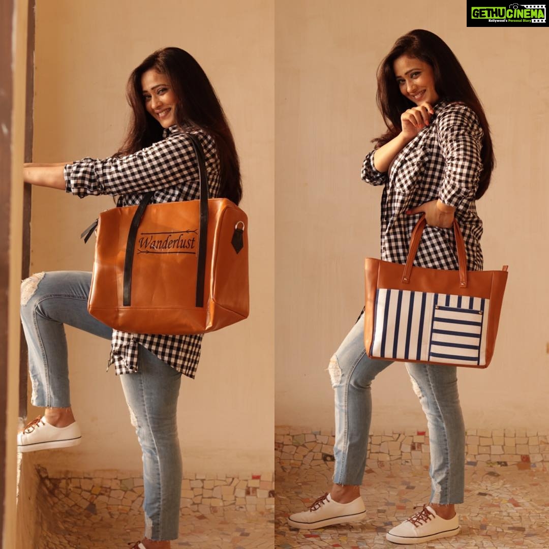 Shweta Tiwari Instagram - Multipurpose bags... I am in love with them . Thank you @thebeestudio.in