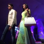 Shweta Tiwari Instagram - On the Ramp with Gaurav Khanna..:) #kanpur#faishonshow#leather#bags#boots#jackets