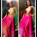 Shweta Tiwari Instagram - My Dhoti Anarkali at piyu's Sangeet... I looove it...❤️#shwetatiwari #priyankadave #sangeet #superfun#baroda