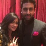 Shweta Tiwari Instagram – Junior Bachchan… Wacky sense of humour…😊😊😊 #Abhishekbachchan#shwetatiwari