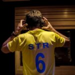 Silambarasan Instagram - CSK x STR get ready for the surprise 💛 Any guesses ??? #silambarasantr #atman #csk #str