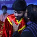 Silambarasan Instagram - Thanking all the committee members of Vels University & @dr.isharik.ganesh for bestowing the Honorary Doctorate upon me. I dedicate this huge honour to Tamil cinema, my Appa & Amma! Cinema happened to me because of them! Finally - my fans, #neengailaamanaanilla Nandri Iraiva! ❤