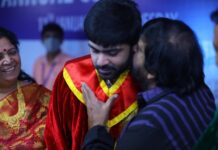 Silambarasan Instagram - Thanking all the committee members of Vels University & @dr.isharik.ganesh for bestowing the Honorary Doctorate upon me. I dedicate this huge honour to Tamil cinema, my Appa & Amma! Cinema happened to me because of them! Finally - my fans, #neengailaamanaanilla Nandri Iraiva! ❤️