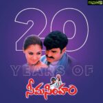 Simran Instagram - Marking 2 decades of yet another movie with #Balakrishna Garu 🔥 #SeemaSimham hit the theatres this day 20 years ago.🎉 Thanks to #GRamPrasad and entire team for the opportunity🤩 #NBK #NandamuriBalakrishna #20yrsofSeemaSimham