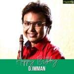 Simran Instagram - Sending out birthday wishes to the wonderful composer, singer #Imman 🎂 Wishing you a blessed year ahead 😀 @immancomposer #HBDImman #HappyBirthdayDImman
