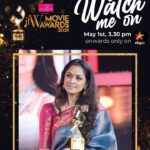 Simran Instagram - Today 😊 looking forward for #jwfmovieawards2021 on ⁦ @vijaytelevision 😊