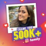 Simran Instagram - Thank you insta fans!! No words can express all the love you have for me❤️ #ThankYou #ThankYou500KFollowers