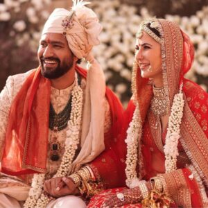 Simran Kaur Mundi Instagram - I am still getting over How Beautiful you looked at the wedding @katrinakaif your warmth will stay with me for a very long time to come❤️ The perpetual smile on your face and the love in @vickykaushal09 ’s eyes was so pure , so magical ❤️
May you both keep glowing in love , Here’s to love laughter and happily ever after🥂