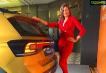 Simran Kaur Mundi Instagram - It was refreshing to experience the Bold Taigun. It is definitely an eye-catcher. The subtle yet classy look did it for me. #Volkswagen #VolkswagenIndia #HustleModeOn #Taigun