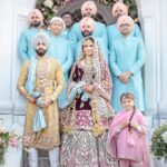 Simran Kaur Mundi Instagram - Reminiscing 🌸💕 . 📷 @studiodenz @lovdipsingh Outfit : @rimpleandharpreet Planner : @fb.celebrations Video : @thewedding_filmmakers . #weddinganniversary #indianwedding