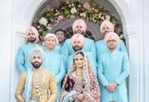 Simran Kaur Mundi Instagram - Reminiscing 🌸💕 . 📷 @studiodenz @lovdipsingh Outfit : @rimpleandharpreet Planner : @fb.celebrations Video : @thewedding_filmmakers . #weddinganniversary #indianwedding