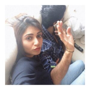 Simran Kaur Mundi Instagram - A normal picture with my #notsocamerafriendly mister @gurickkmaan ❤️