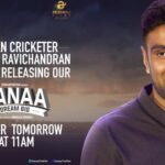 Sivakarthikeyan Instagram - Happy to share that The Pride of Indian cricket in Tamil Nadu #AshwinRavichandran @rashwin99 wil be releasing our #KanaaTrailer along with me Tomorrow at 11 am 👍😊 Thank u so much Ashwin brother for ur support. This means a lot to us and our entire team behind #Kanaa 🤗