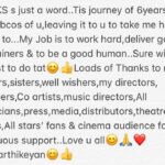 Sivakarthikeyan Instagram - Thanks & Love u all forever ❤️😊👍