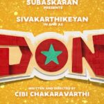 Sivakarthikeyan Instagram – Happy to announce my next film with @lyca_productions titled #DON 😎
Music by my dearest Rockstar 
@anirudhofficial 🥳 It’s always an extra happiness to join with a debutant Director, here is @dir_cibi 😊👍

@skprodoffl @kalai_arasu_p