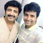 Sivakarthikeyan Instagram - Very Happy birthday #mohanraja sir👍😊 Thank u sir for the energy and positivity.. Waiting to start our shoot😊