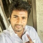 Sivakarthikeyan Instagram – Casted my vote 😊👍Pls do vote,Voting is our responsibility..