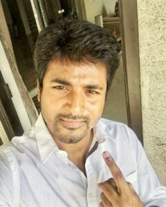 Sivakarthikeyan Instagram - Casted my vote 😊👍Pls do vote,Voting is our responsibility..