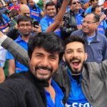 Sivakarthikeyan Instagram – It was an amazing experience to watch #CWC19 #INDVsPAK today.. Brilliant effort and great win by #TeamIndia 👍 Life time experience 😊😊#VetriNamadhae 🇮🇳 @anirudhofficial