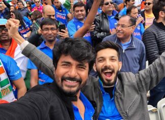 Sivakarthikeyan Instagram - It was an amazing experience to watch #CWC19 #INDVsPAK today.. Brilliant effort and great win by #TeamIndia 👍 Life time experience 😊😊#VetriNamadhae 🇮🇳 @anirudhofficial