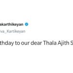 Sivakarthikeyan Instagram - Happy Birthday to our dear Thala Ajith Sir 🙏👍😊