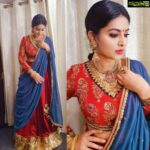 Sneha Instagram - Thanq @geetuhautecouture n @jcsjewelcreations fr this lovely outfit n jewelry. Djd#zeetamil
