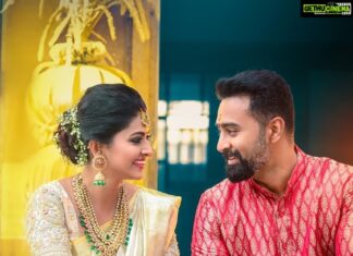 Sneha Instagram - Dream come true...😀 @fifth_angle_studios @prasanna_actor