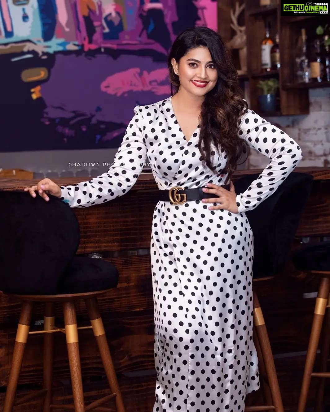 Sneha Instagram - Style is a way to say who u r without having to speak!!!! @geetuhautecouture @ajay_shadowsphotography #polkadots #blackandwhite #nevergooutofstyle #sisterdesign