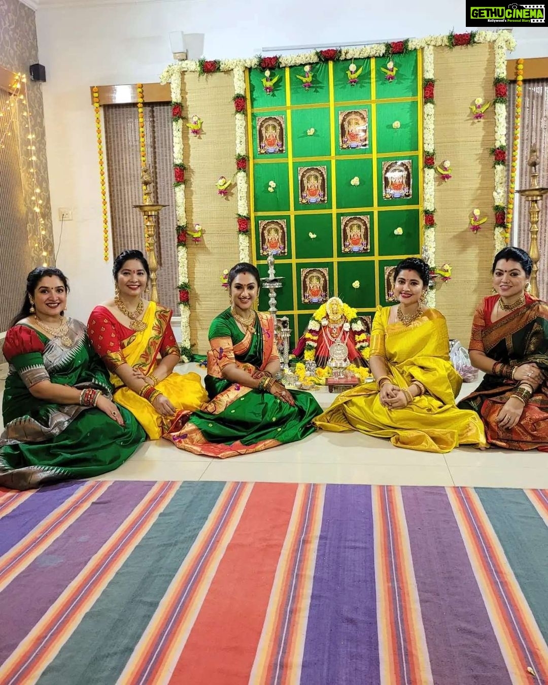 Sneha Instagram - #varamahalakshmipooja #friendslikefamily #blessed