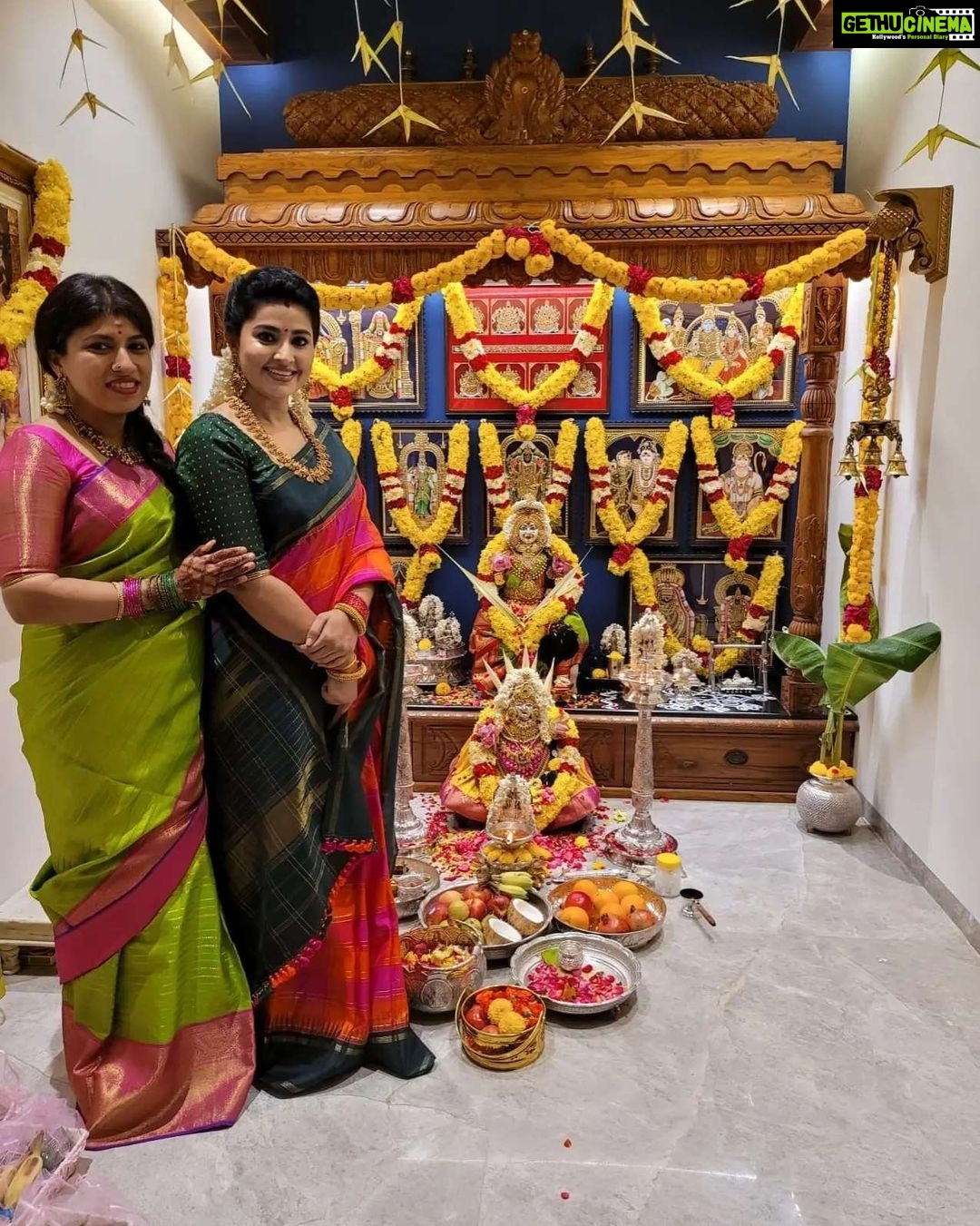 Sneha Instagram - #varamahalakshmipooja #friendslikefamily #blessed