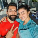 Sneha Instagram – Workout complete 🤪💪 @sandeep_deep  @arijeetchaudhry thanq fr letting me know my power 😄😄😄 pushing me to the limits #workoutmotivation #workout