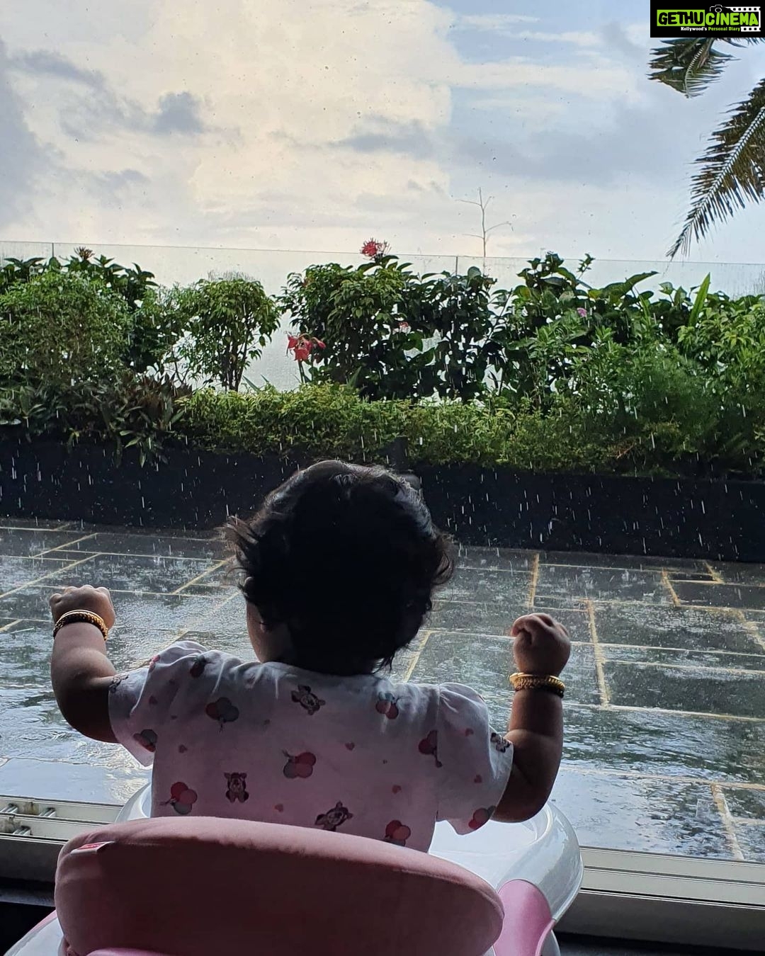 Sneha Instagram - Blissful afternoon #rainlover #mylittleworld #mylittleprincess