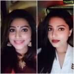 Sneha Instagram - Western r Indian? #selfie #redlipstick #loveforsarees❤️