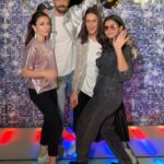 Soha Ali Khan Instagram - Shiny happy people at @simone.khambatta s sparkly birthday !! #aboutlastnight #sparkle #retro #birthday