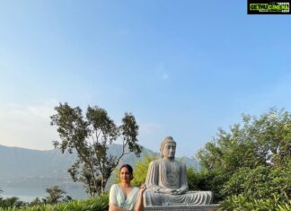 Sonakshi Sinha Instagram - Gautam Buddha said “Stop trying to calm the storm… calm yourself the storm will pass” so here i am finding some peace and calm at @atmantan 💙 With detox partner and photographer @sanamratansi 😂
