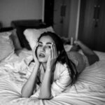Sonal Chauhan Instagram - MOOD ☀️💤🙈 🛌 What’s your mood today? . . . . . . . . . . . . . . . . . . . . . . . 📸 @bharat_rawail #love #sonalchauhan #morning #bed #magic #miracle #sunlight #andme #photography #beauty #blackandwhite #black #wednesday #mood