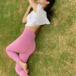 Sonal Chauhan Instagram - Sometimes just lie down on the grass … Look at the sky …. And laugh your heart out …. Laugh em’ worries away …. 🌸🦢🌸 . . . . . . . . . . . . . . . . . . . . . #love #live #laugh #sonalchauhan #dontworrybehappy #laughter #laughteristhebestmedicine #pink #friday