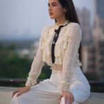 Sonal Chauhan Instagram - Looking forward to better days ✨♥️✨ . . . . . . . . . . . . . . . . . . . . . . . 📸 @dieppj #love #sonalchauhan #staysafe #stayhome #faith #miracle #white #peace #positivevibes #positivity #beauty #life #lockdown #2021 #wearamask #monday #morning #terrace #thoughts #sky