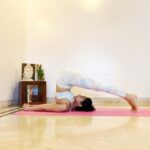 Sonal Chauhan Instagram - 🌸हलासन🌸 The Plough Pose, Halasana, is derived from the Sanskrit word ‘hala’ which means ‘plough’. It is named so because the final pose resembles the plough, an agricultural equipment. •This asana Improves the tone and strength of back muscles and spinal cord as the back is folded, as well as the leg and abdominal muscles. •It Improves the working of the spinal nerves by creating pressure on the nerves in the neck region which are normally sympathetic, thus enhancing the operation of sympathetic nervous system. •It also Improves the function of the thyroid, parathyroid, adrenal, and pituitary glands. All of the other endocrine glands are regulated by these main glands and so the overall function of the endocrine system is improved. •Halasana Increases blood circulation and is Good for dyspepsia. •Activates, warms up, and lightens the psycho – physiological system •Useful for asthma, bronchitis. •Muscles ligaments of thighs and calves gets relaxed and stretched •Increases flexibility and provides a feeling of relaxation during leg cramps •Makes spinal cord strong and flexible •Improves the digestive system, which makes this pose useful who are suffering from constipation and gastric problems. •Beneficial for diabetic people as it normalizes the blood-glucose level •Stimulates the reproductive organs •Helps women during menopause •Strengthens the immune system •It’s also Therapeutic for backache, headache, infertility, insomnia, sinusitis. Thank you @anshukayoga for introducing me to this most beautiful and peaceful way of life 🌸🤍 #yoga #poseoftheday #love #peace #positivity #positivevibes #morning #halasana #sonalchauhan #yogawithsonalchauhan #fitness #mentalfitness #physicalfitness #thursday #anshukayoga #fitindia #photography #yogagirl #yogamat