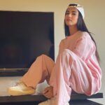 Sonal Chauhan Instagram - Snuggly 🧸 . . . . . . . . . . . . . . . . . . . #love #sonalchauhan #snuggles #pink #casual #casualstyle #fashion #newyork #yeezy #sneakers #fashion #style #tuesday #vibes