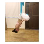 Sonal Chauhan Instagram - Just hangin out @anshukayoga 🧘‍♀️ #yoga #arielyoga #upsidedown