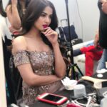 Sonal Chauhan Instagram - Calm amidst the chaos !!!! Outfit by @snehaparekhdesigns Make up by @billymanik81 Hair by @shefali_hairstylist.81 PS- don’t miss the Vanilla ice cream cup that has been consumed to keep calm 🍨🤪 Jio World Garden