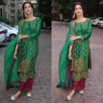 Sonal Chauhan Instagram – 💚❤️ Outfit by @shaarav_couture_studio 
Earrings by @kohar_jewellery 
Styled by @d_devraj