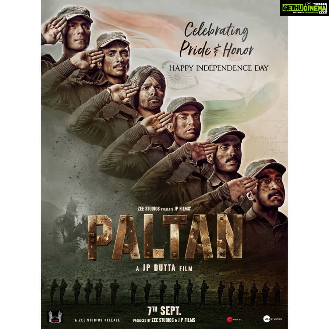 Sonal Chauhan Instagram - "A soldier dies not when he is shot, but when he is forgotten." #IndependenceDayIndia #Paltan @zeestudiosofficial #JPFilms @nidhiduttaofficial @apnabhidu @rampal72 @sonu_sood @guruchoudhary @siddhanthkapoor @harshvardhanrane @luvsinha @egupta @monica_gill1 @ms.dipika Mumbai, Maharashtra