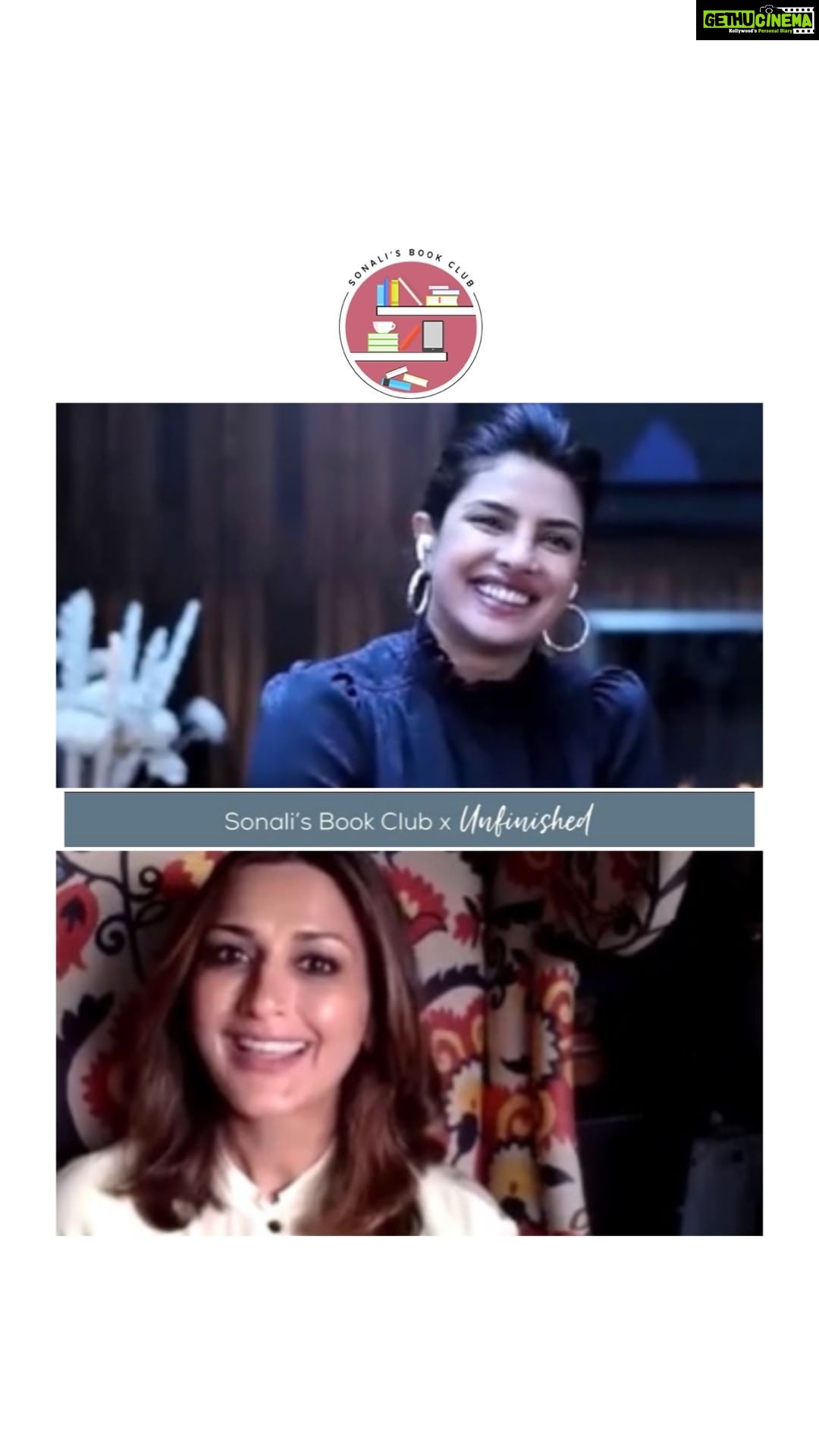 Sonali Bendre Instagram - @priyankachopra has been a dear friend for years, and I'm so so proud of what she has accomplished. Her memoir Unfinished is an inspiring, intimate, vulnerable recounting of her journey so far. I learnt so much more about her through this book and this conversation. The book decodes the mind of this achiever, and shows us the power of one woman, as she breaks barriers in every profession she decides to venture into - as an actor, producer, philanthropist, investor, entrepreneur, and now a New York Times ‘bestseller’ author. I recommend this book for every parent with daughters. As always, I wish you all the very best PC. I hope all of you enjoy this conversation as much as I did ❤️