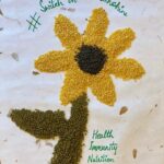 Sonali Bendre Instagram - An afternoon well spent! 🌈☀️ Thank you @namratashirodkar for getting me to do this. It made me think of the things that are most important in these trying times. My 'art' if I can call it that, deals with very key factors... health, immunity, nutrition and very importantly mental health. Through this, I also want to share my experience of working with the @cuddlesfoundation, an amazing organisation that is helping to deliver the right kind of nutrition to underprivileged children suffering from cancer. I would like to nominate @suzkr @neelamkotharisoni & @shunalikhullarshroff1 to lend their voices to the #CoronaQuiltProject, an amazing initiative that aims to connect with people through art during these testing times. @coronaquiltproject