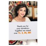 Sonali Bendre Instagram - Thank you to each and every one of you who came out in support of the fundraiser for @cuddlesfoundation through Facebook's #SocialForGood initiative. I couldn't have done this without you. Truly grateful for your generosity and support. In keeping with that spirit, I have matched the donations recieved on the fundraiser. There is a lot more to be done but am so happy to have made this kind of a start with all of you🙏