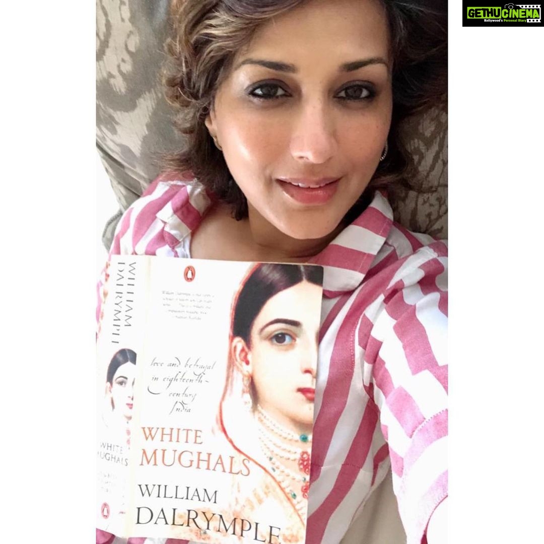Sonali Bendre Instagram - Been reading e-books for a while now, and I really miss holding a physical copy of a book. So, I decided to re-read an old favourite - the #WhiteMughals by @williamdalrymple - and announce that as the next book for SBC. It's more than just a history book... it's a book on love and betrayal in 18th century India, and this extended lockdown feels like the perfect time to revisit this era once again. Do give it a read and I'll see you at the book discussion! P.S. for those of you that don't have a copy, it is available on #Kindle. #SBCBookOfTheMonth