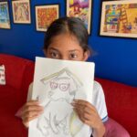 Sonali Bendre Instagram – It’s true! Not all superheroes wear capes…😅 Little Anya who’s just 12 is using her talent to support stray animals during this pandemic! It’s truly inspiring 👏🏼👏🏼 P.S. #LittleMissIcy loves her sketch Anya ❤️🐶 @farahkhankunder